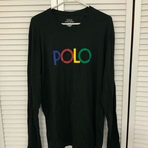 Polo Ralph Lauren Black Long Sleeve Shirt size medium